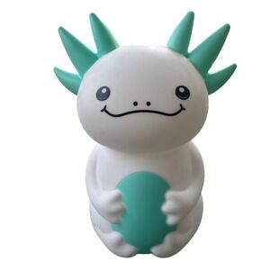 Unbranded Axolotl Lamp Cover Shell Kids 10in White Mint Good Silicone Kawaii